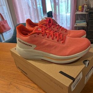 Salomon Women's Coral/White Athletic Running Shoes